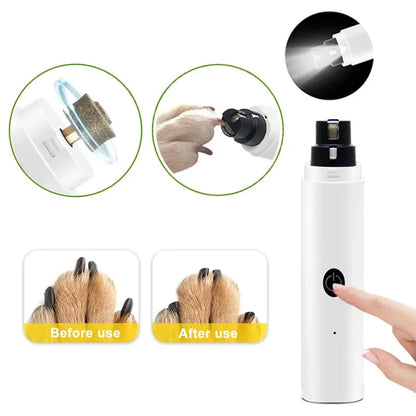 Electric Dog Nail Clippers for Dog Nail Grinders Rechargeable USB Charging LED Light